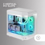 Mars Gaming MC-3TLITE, Caja Gaming MicroATX, Triple Cristal Templado Continuo, Ventilador FRGB Trasero 120mm, Estructura de