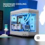 Mars Gaming MC-3TLITE, Caja Gaming MicroATX, Triple Cristal Templado Continuo, Ventilador FRGB Trasero 120mm, Estructura de