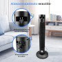Aigostar - Tower Fan with Remote Control, LED Display, Silent Fan 40dB, 4 Modes, 3 Speeds, 12 Hour Timer, 65° Oscillation, 45W