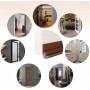 Vingspina 100cm Marrón Junta de Cepillo para Puerta, Burlete Bajo Puerta, Burlete Silicona Puerta Autoadhesivo para Burlete de