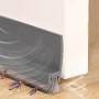 Vingspina 100cm Marrón Junta de Cepillo para Puerta, Burlete Bajo Puerta, Burlete Silicona Puerta Autoadhesivo para Burlete de