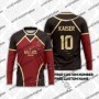 Jersey con patrón de fútbol sala Vl Replika Blue Lock Anime Bastard Mu