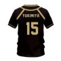 Jersey con patrón de fútbol sala Vl Replika Blue Lock Anime Bastard Mu