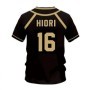 Jersey con patrón de fútbol sala Vl Replika Blue Lock Anime Bastard Mu