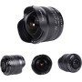 7Artisans 7,5 mm F2.8 II Objetivo fisheye APS-C Ojo de pez gran angular manual fijo para cámara Sony Objetivo (190 ° Lente Ultra