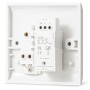 Combo de regulador de intensidad LED e interruptor de luz de pared basculante, interruptor de 2 vías y regulador de intensidad