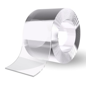 GTKWEX CINTA ADHESIVA IMPERMEABLE TRANSPARENTE 3CM X 10 METROS | CINTA SELLADORA BAÑO, LAVABOS Y FREGADEROS | RESISTENTE PARA