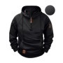 Nuevas sudaderas con capucha multibolsillos con cremallera para hombre