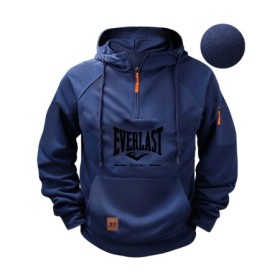 Nuevas sudaderas con capucha multibolsillos con cremallera para hombre