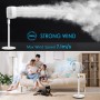 berssen Quiet Standing Fan with DC Motor 25dB, 3D 12H 13Speeds Oscillation Turbocharger with Touch Screen and Remote Control for