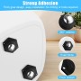 Flintronic 8 Piezas Ruedas para Muebles Pequeñas, Autoadhesivas Ruedas para Electrodomésticos, Ruedas 360 Grados para Muebles,