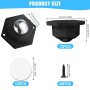 Flintronic 8 Piezas Ruedas para Muebles Pequeñas, Autoadhesivas Ruedas para Electrodomésticos, Ruedas 360 Grados para Muebles,