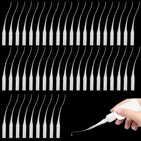 300 Piezas Aplicador de Puntas de Pegamento Extensor de Pegamento, Micropuntas de Botella de Pegamento de Plástico de Precisión,