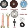 9 Piezas Amoladora Angular Taladro Eléctrico Manual,Adaptador de Taladro de Mandril de Eje de Vástago de 10 mm para Cumplir con
