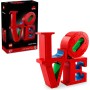 LEGO Art Love Maqueta 3D para Construir para Adultos, Regalo para Parejas en San Valentín o Día de la Madre, Letras de