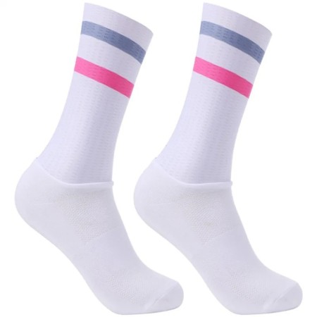 Calcetines antideslizantes sin costuras para ciclismo, calcetín de com