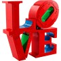 LEGO Art Love Maqueta 3D para Construir para Adultos, Regalo para Parejas en San Valentín o Día de la Madre, Letras de