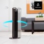 Taurus - Tower fan Babel RCH 50W, Height 86 cm, 4 speeds, 3 modes Normal/Breeze/Night, Timer 9h, Auto Off, Oscillating, Remote