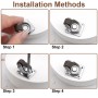 8 Pcs Ruedas para Muebles Pesados, Ruedas Giratorias con Tornillos, Ruedas para Trabajo Pesado, Pivotantes de Placa, Rueda
