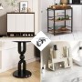 8 Pcs Ruedas para Muebles Pesados, Ruedas Giratorias con Tornillos, Ruedas para Trabajo Pesado, Pivotantes de Placa, Rueda