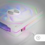 Mars Gaming MF-PWMX2, Kit 2 Ventiladores 120mm, Ultra silenciosos FDB 12dB, Sistema Anti-vibraciones, Sistema PWM, Blanco