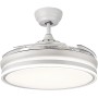 FABRILAMP - Ceiling Fan with LED Light 36W | DC Motor Model BAYOMO | Retractable Blades | 3 Shades | 6 Speeds | Remote Control |