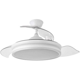FABRILAMP - Ceiling Fan with LED Light 36W | DC Motor Model BAYOMO | Retractable Blades | 3 Shades | 6 Speeds | Remote Control |