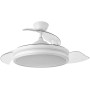 FABRILAMP - Ceiling Fan with LED Light 36W | DC Motor Model BAYOMO | Retractable Blades | 3 Shades | 6 Speeds | Remote Control |