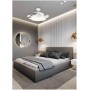 FABRILAMP - Ceiling Fan with LED Light 36W | DC Motor Model BAYOMO | Retractable Blades | 3 Shades | 6 Speeds | Remote Control |