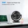DR.PREPARE Table Fan Air Circulation 25dB Powerful Quiet 3 Speeds Timer 12H Fan Oscillation Tilt 90° with Remote Control for