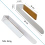 Toalleros De Baño Sin Taladro Adhesivo Negro Bambu Toallero Pared Soporte Toallas Baño 30 cm Cocina Lavabo Porta Toallas