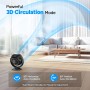 DR.PREPARE Table Fan Air Circulation 25dB Powerful Quiet 3 Speeds Timer 12H Fan Oscillation Tilt 90° with Remote Control for