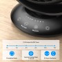 DR.PREPARE Table Fan Air Circulation 25dB Powerful Quiet 3 Speeds Timer 12H Fan Oscillation Tilt 90° with Remote Control for