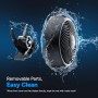 DR.PREPARE Table Fan Air Circulation 25dB Powerful Quiet 3 Speeds Timer 12H Fan Oscillation Tilt 90° with Remote Control for