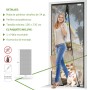 Amig - Mosquitera Corredera para Ventanas - Aluminio Blanco y Malla de Fibra de Vidrio Gris - Ajustable y Recortable -