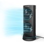 DR.PREPARE Tower Fan DC Motor Table Fan 3 Speeds 3 Teporizer Oscillating Fan 110° Dual Silent Fan for Bedroom Office Camper