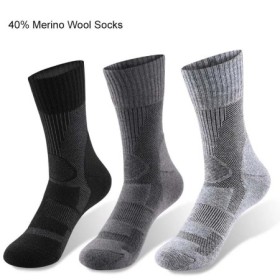 40 calcetines de senderismo de lana merina para hombres y mujeres Prim
