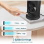 DR.PREPARE Tower Fan DC Motor Table Fan 3 Speeds 3 Teporizer Oscillating Fan 110° Dual Silent Fan for Bedroom Office Camper