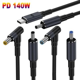 Cable USB tipo C a CC de 180CM, Cable de fuente de alimentación PD de 