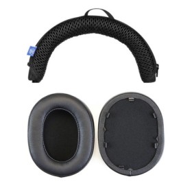 Almohadillas de cuero para auriculares de repuesto, almohadillas para 