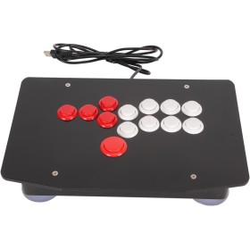 Leapiture Arcade Fight Stick Arcade Game Fighting Joystick Arcade Gamepad with USB 2.0 Port 5 Directional Keys 8 Big Function