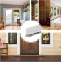 Burlete para puertas de 100 cm, autoadhesivo, burlete para puerta con cepillo, burlete autoadhesivo para puertas (blanco)