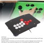 Leapiture Arcade Fight Stick Arcade Game Fighting Joystick Arcade Gamepad with USB 2.0 Port 5 Directional Keys 8 Big Function