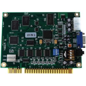 Brensty 19 En 1 Multicade PCB Placa Tablero de Juego CláSico de Arcade, Salida VGA, Tablero de Juego de Arcade, Duradero