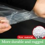 Lona transparente con ojales, 2 x 2,5 m, lona impermeable, lona transparente para exteriores, lona de PVC para terraza, lona de