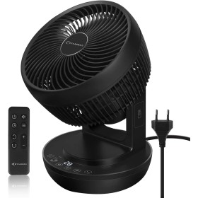MYCARBON - Quiet Fan with Remote Control, 1800m³/h Turbo Power Timer Horizontal and Vertical Oscillation 4 Speed Turbo Air