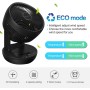 MYCARBON - Quiet Fan with Remote Control, 1800m³/h Turbo Power Timer Horizontal and Vertical Oscillation 4 Speed Turbo Air