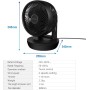 MYCARBON - Quiet Fan with Remote Control, 1800m³/h Turbo Power Timer Horizontal and Vertical Oscillation 4 Speed Turbo Air