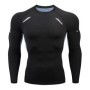 Camiseta deportiva de compresión para hombre, camiseta de secado rápid