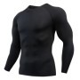 Camiseta deportiva de compresión para hombre, camiseta de secado rápid